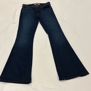 J Brand Dark Blue Flare Jeans